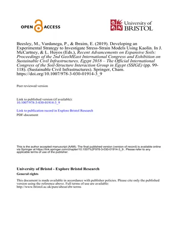 Más sobre Desarrollo de una Estrategia Experimental para Investigar Modelos Esfuerzo-deformación Usando Caolín