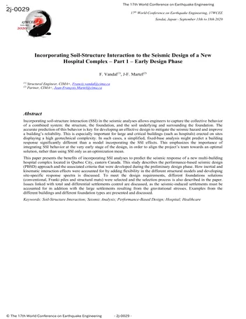 Más sobre Incorporación de la Interacción Suelo-Estructura al Diseño Sísmico de un Nuevo Complejo Hospitalario – Parte 1