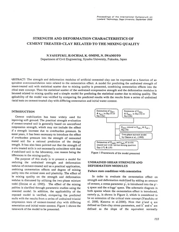 Más sobre El Efecto de la Cementación en las Propiedades Geotécnicas.