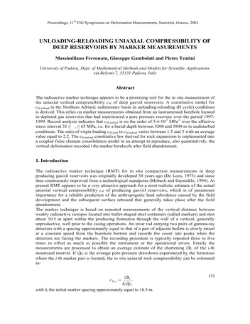 Más sobre Compresibilidad Uniaxial de Descarga-Recarga de Reservorios Profundos mediante Medición de Marcadores.