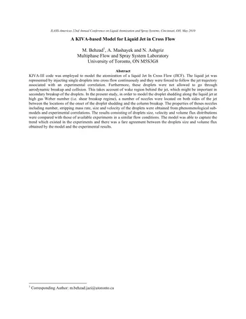 Más sobre Un Modelo Basado en Kiva para el Chorro de Líquido en Flujo Cruzado.