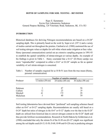 Más sobre Profundidad de Muestreo para Pruebas de Suelo - Revisado.