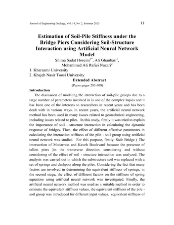 Más sobre Estimación de la Rigidez Suelo-Pilote bajo los Pilares del Puente Considerando.