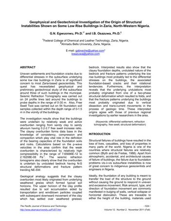 Más sobre Investigación Geofísica y Geotécnica del Origen de Estructu