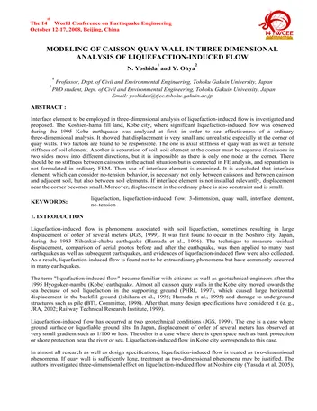 Más sobre Modelado de Muro de Muelle de Cajones en Tres Dimensiones